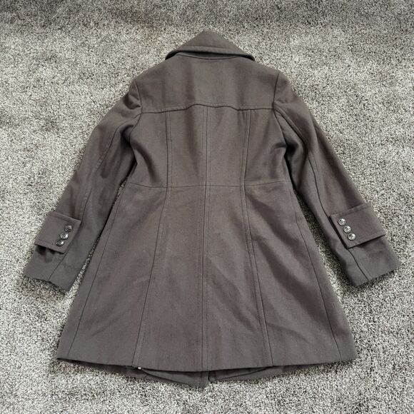 KENNETH COLE Wool Double Breasted Pea Coat Button Coat Jacket Women’s Size 10 - Picture 11 of 15
